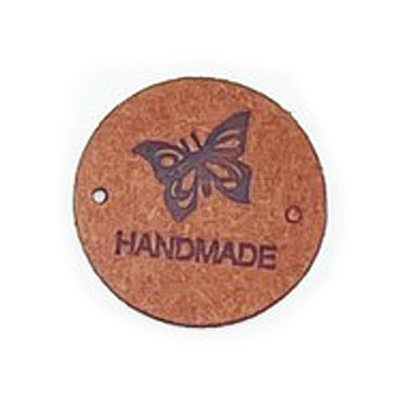 Microfiber Leather Label Tags PW-WG54916-07-1