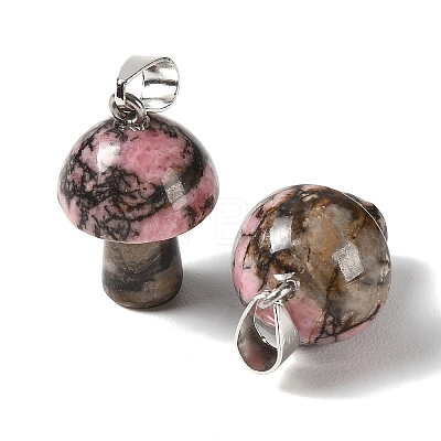 Natural Rhodonite Pendants GG-CBAA0EE-05P-10-1