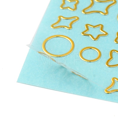 Brass Self-Adhesive Picture Stickers DIY-C059-01F-1