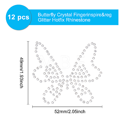 Fingerinspire Glitter Hotfix Rhinestone(Hot Melt Adhesive On The Back) DIY-FG0001-47-1