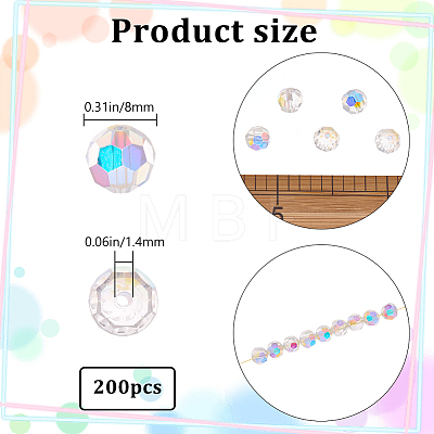 Electroplate Glass Beads EGLA-BBC0001-03B-1