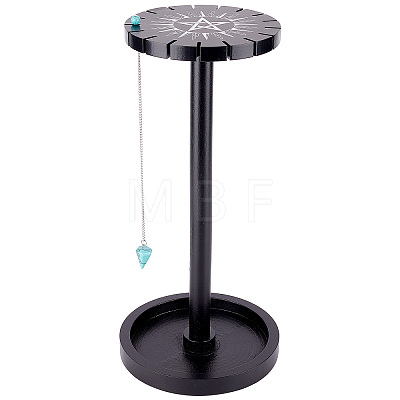 Wooden Pendulum Display Stand with Tray DIY-CN0002-24-1