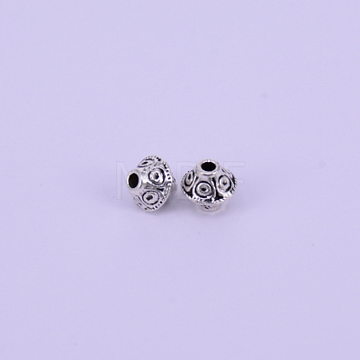 Tibetan Style Alloy Spacer Beads TIBEB-CJC0001-08AS-1