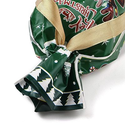 Christmas Deer Plastic  Packing Pouches Drawstring Bags ABAG-Q053-05A-1