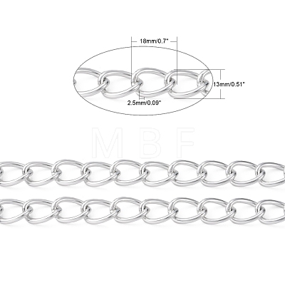 Aluminium Twisted Chains CHA006-1