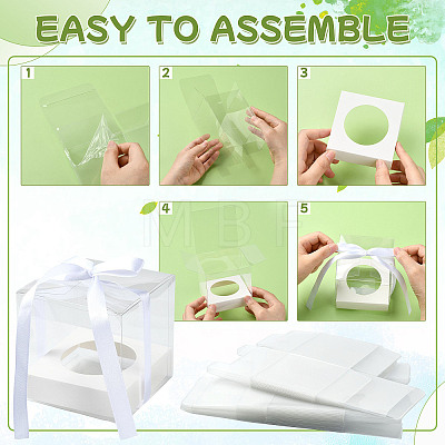 Square PET & Paper Bakery Box CON-FZC0002-004B-1