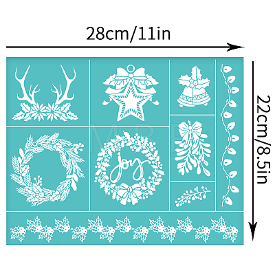 Self-Adhesive Silk Screen Printing Stencil DIY-WH0338-151-1