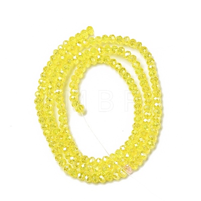 Electroplate Glass Beads Strands X-EGLA-R048-2mm-22-1