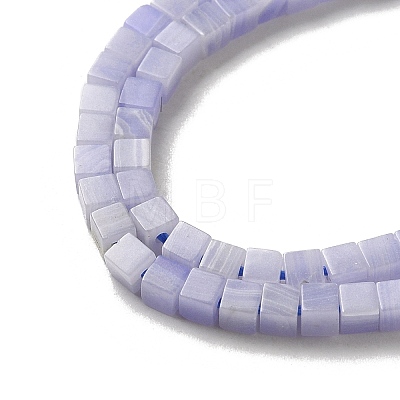Synthetic Blue Lace Agate Beads Strands G-B064-A23-1