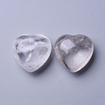 Natural Quartz Crystal Heart Love Stone G-K290-11-1