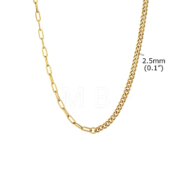 Stainless Steel Chain Necklaces PW-WGACB70-01-1