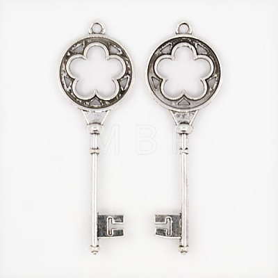 Tibetan Style Alloy Big Pendants TIBEP-3580-AS-LF-1