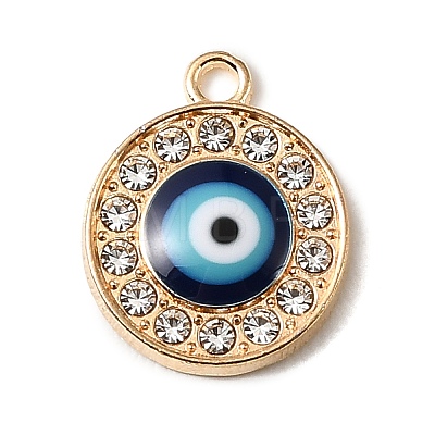 Alloy Rhinestone Pendants FIND-B068-01G-1