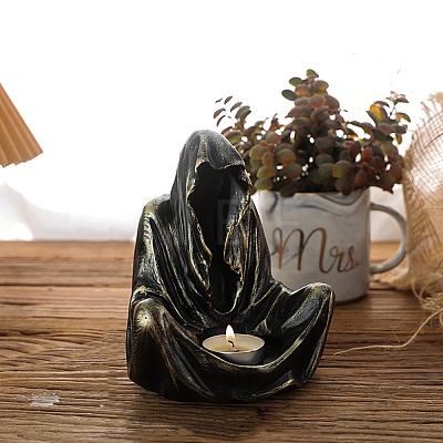 Halloween Ghost Resin Candle Holder PW-WGF479D-06-1