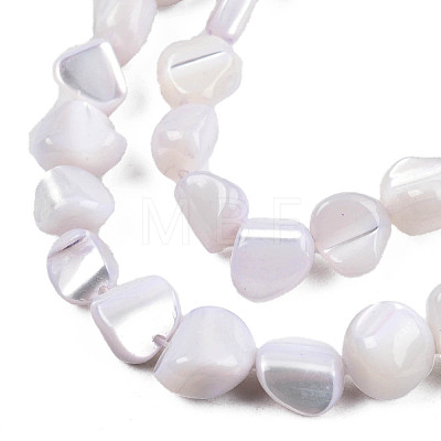 Natural Trochid Shell/Trochus Shell Beads Strands SSHEL-N032-49-A02-1