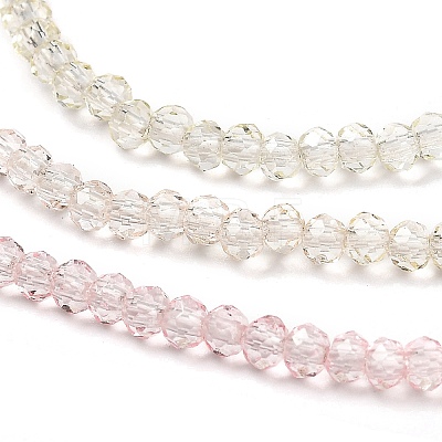 Transparent Painted Glass Beads Strands DGLA-A034-T1mm-A25-1