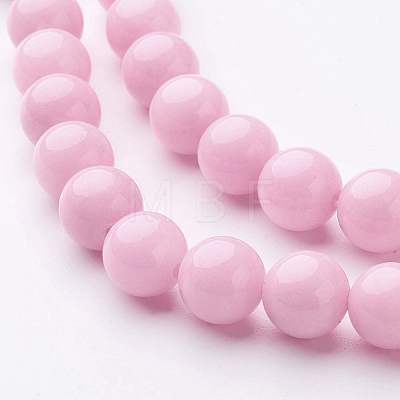 Natural Mashan Jade Round Beads Strands G-D263-10mm-XS23-1