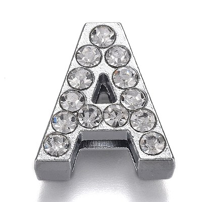 Alloy Slide Charms RB-F034-01-P-RS-1