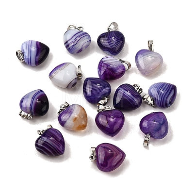 Natural Agate Pendants G-I311-A01-1