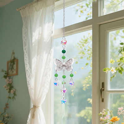 100Pcs Glass Charms GLAA-SP0001-66-1