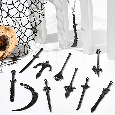 30Pcs 15 Styles Alloy Big Pendants FIND-SC0018-11-1