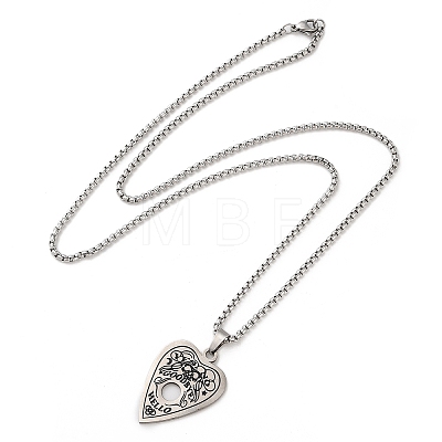 Heart Pendant Necklaces NJEW-A023-03P-1