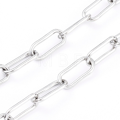 304 Stainless Steel Paperclip Chains CHS-D027-02P-1