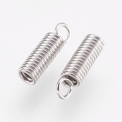 304 Stainless Steel Coil Cord Ends STAS-I097-054P-1