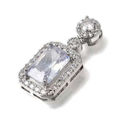 Brass Pave Cubic Zirconia Pendants KK-N290-34P-03-1