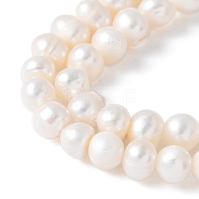 Natural Cultured Freshwater Pearl Beads Strands PEAR-I007-07O-10C-1