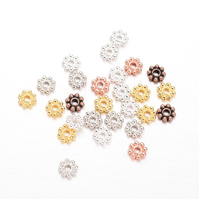 Alloy Daisy Spacer Beads PALLOY-L166-31-1