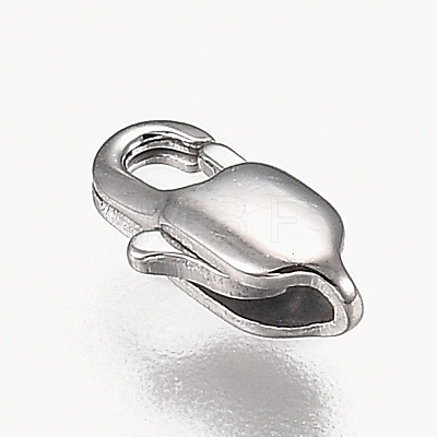 316 Surgical Stainless Steel Lobster Claw Clasps X-STAS-Z013-01C-1