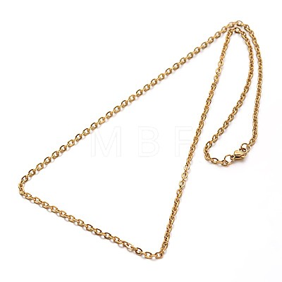 304 Stainless Steel Cable Chains Necklaces X-NJEW-O058-12G-1
