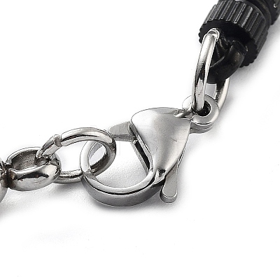 304 Stainless Steel Link Chain Bracelet BJEW-Z023-02B-1
