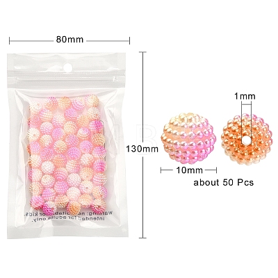 50Pcs Imitation Pearl Acrylic Beads OACR-YW0001-11E-1