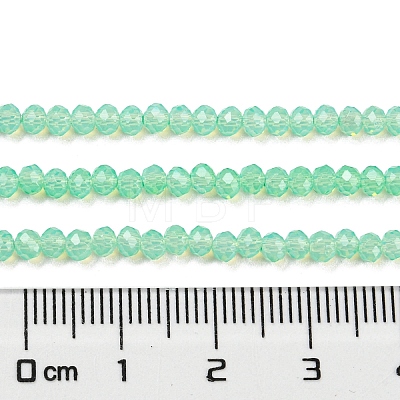 Baking Painted Transparent Glass Beads Strands DGLA-A034-J2mm-B05-1