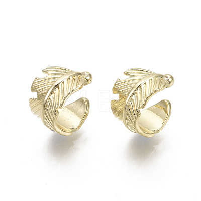 Brass Cuff Earrings EJEW-R114-018-NF-1