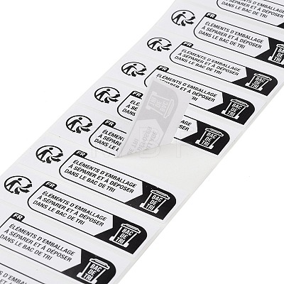 Paper Safety Tape Adhesive Stickers AJEW-Z030-07-1