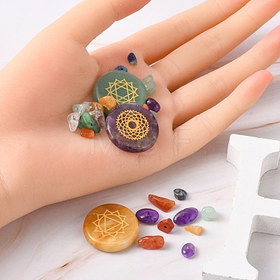 DIY Chakra Gemstone Jewelry Making Finding Kit DIY-YW0005-99-1