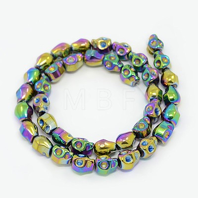 Electroplate Non-magnetic Synthetic Hematite Beads Strands G-J180-03-1