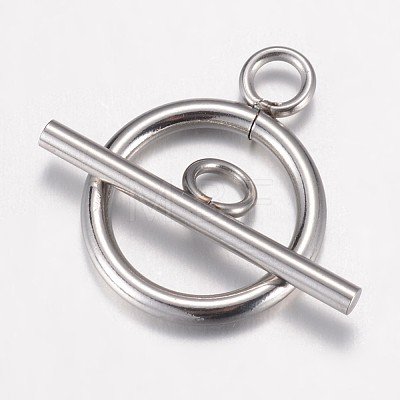 304 Stainless Steel Toggle Clasps X-STAS-G071-36P-1