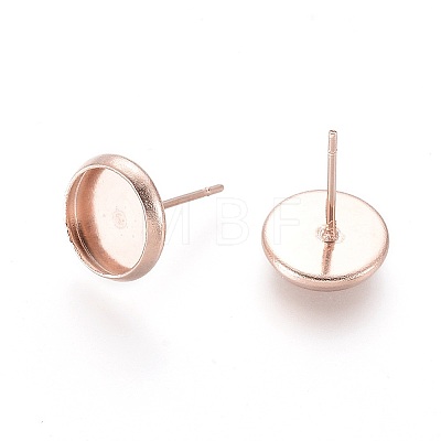 304 Stainless Steel Stud Earring Settings LS-STAS-K131-B-01RG-1