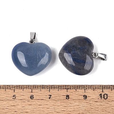 Natural Blue Aventurine(Dyed & Heated) Pendants G-N362-05P-07-1