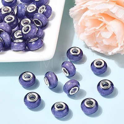 Large Hole Resin European Beads OPDL-R118-13B-1