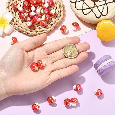 50Pcs Opaque Acrylic Beads OACR-CJ0002-59-1