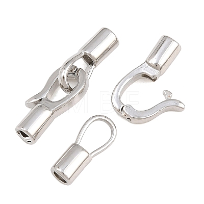 Brass Fold Over Clasps KK-CBA7392-01P-1