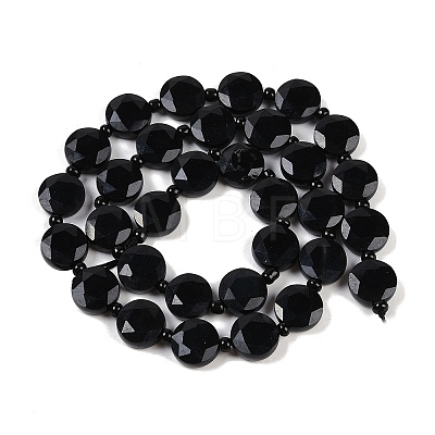 Natural Black Onyx(Dyed & Heated) Beads Strands G-C116-A73-01-1