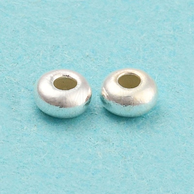 925 Sterling Silver Spacer Beads STER-K021-04S-A-1