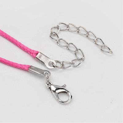 Korean Waxed Polyester Cord Necklace Making NJEW-JN01558-1
