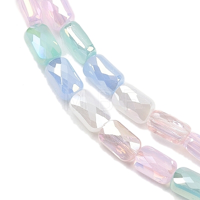 Electroplate Glass Beads Strands EGLA-D300-05-08-1
